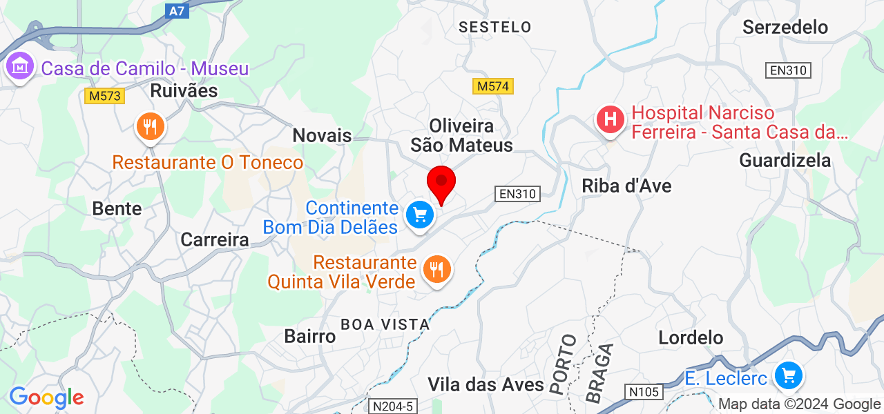 Vitória Silva - Braga - Vila Nova de Famalicão - Mapa