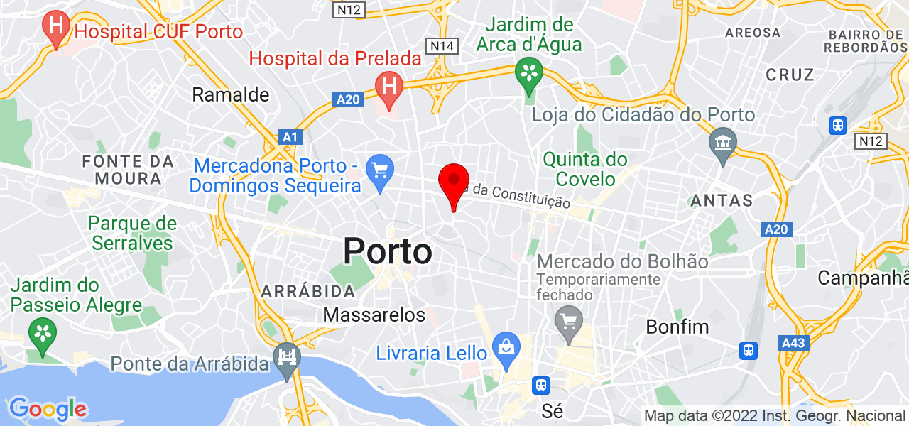 Ministrare - Porto - Porto - Mapa