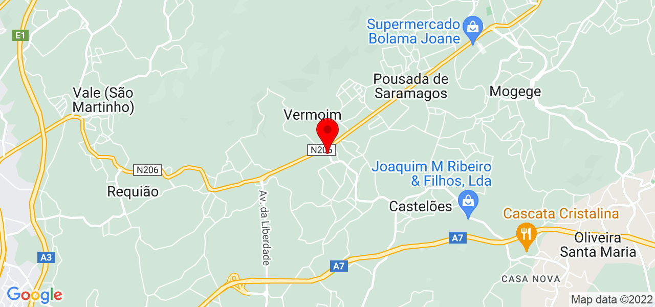Susteng - Tratamento de Superf&iacute;cies - Braga - Vila Nova de Famalicão - Mapa