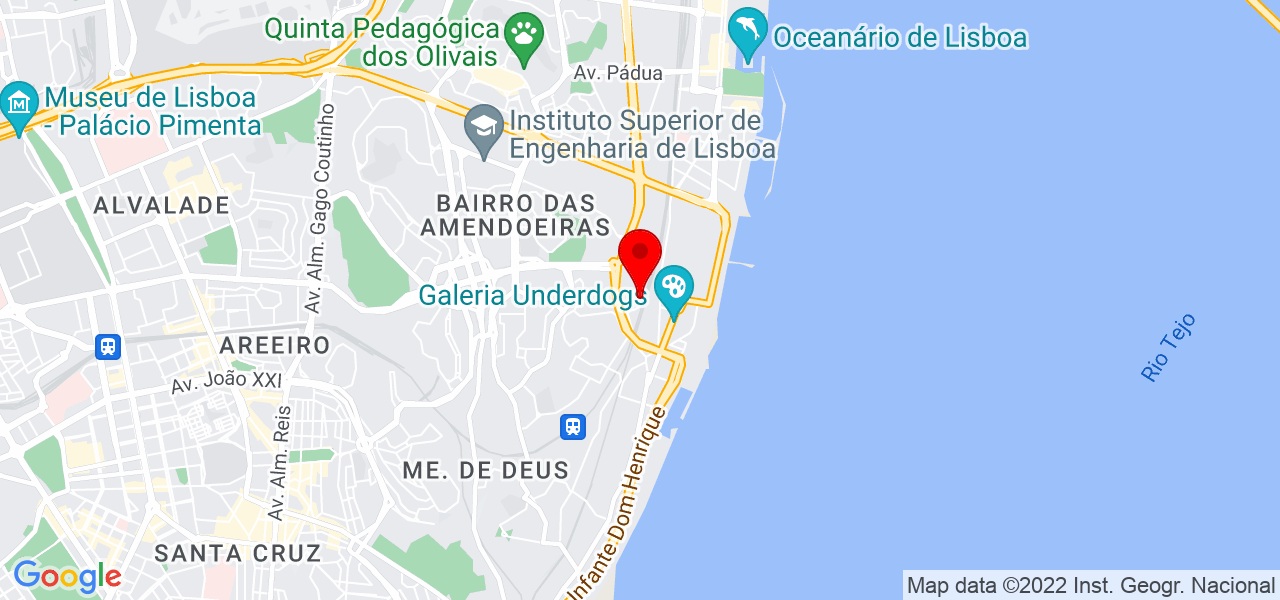 Puto das m&aacute;quinas - Lisboa - Lisboa - Mapa