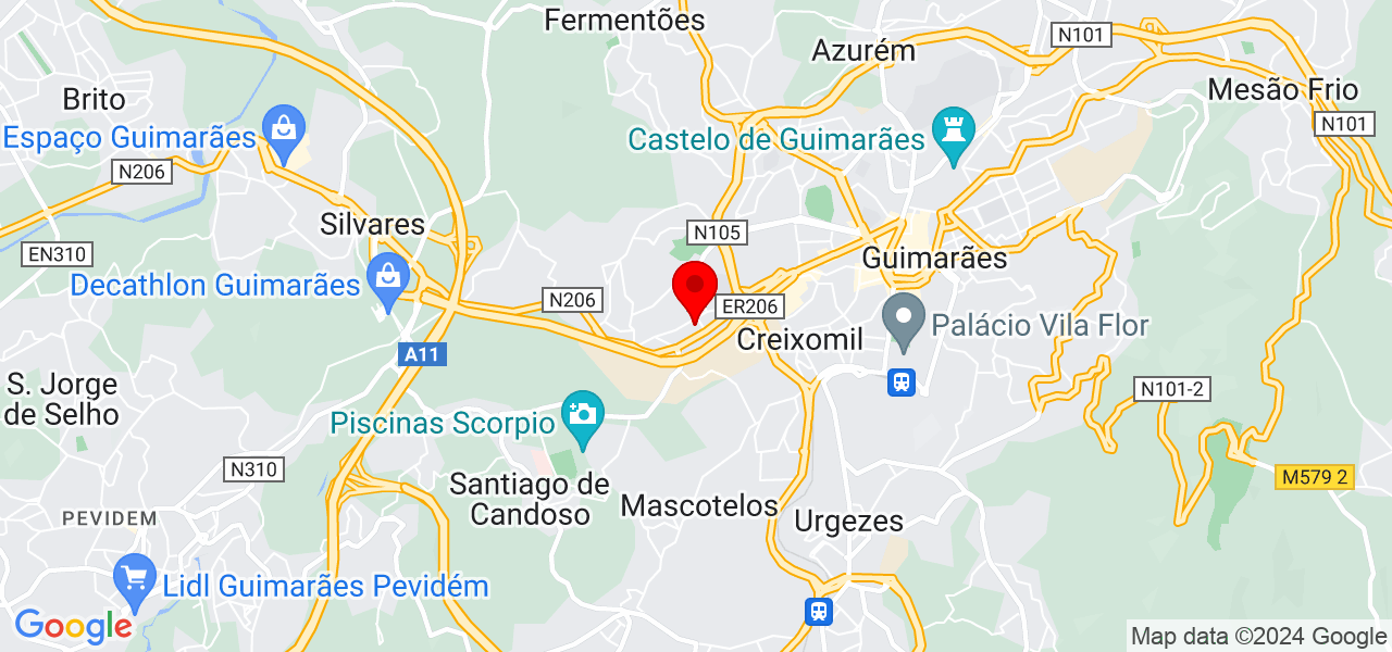 Alberto Sousa Interiores - Braga - Guimarães - Mapa