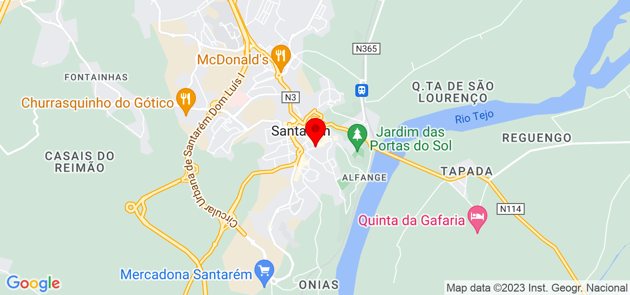 Luzia In&aacute;cio - Santarém - Santarém - Mapa