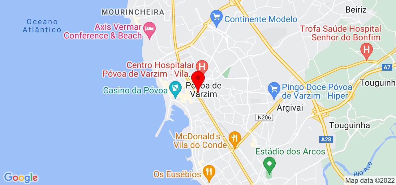 Rui Serra Palmeira - Porto - Póvoa de Varzim - Mapa