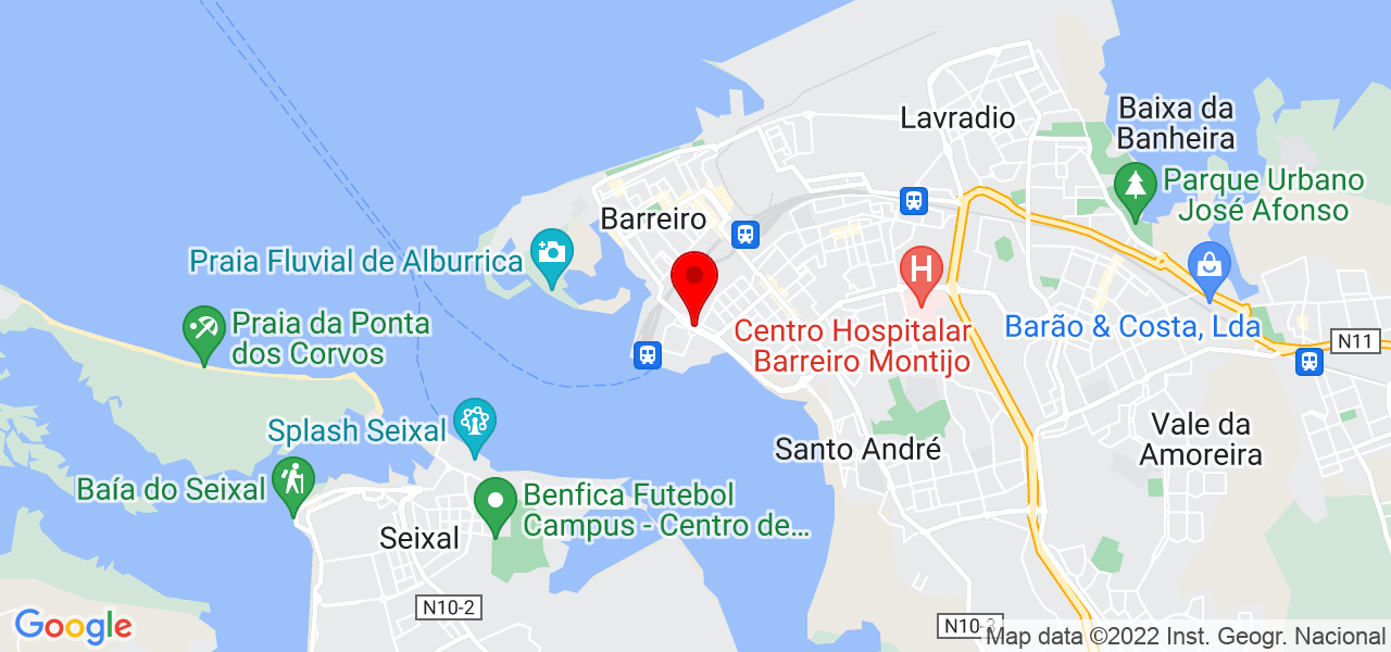 Maria Correia - Setúbal - Barreiro - Mapa