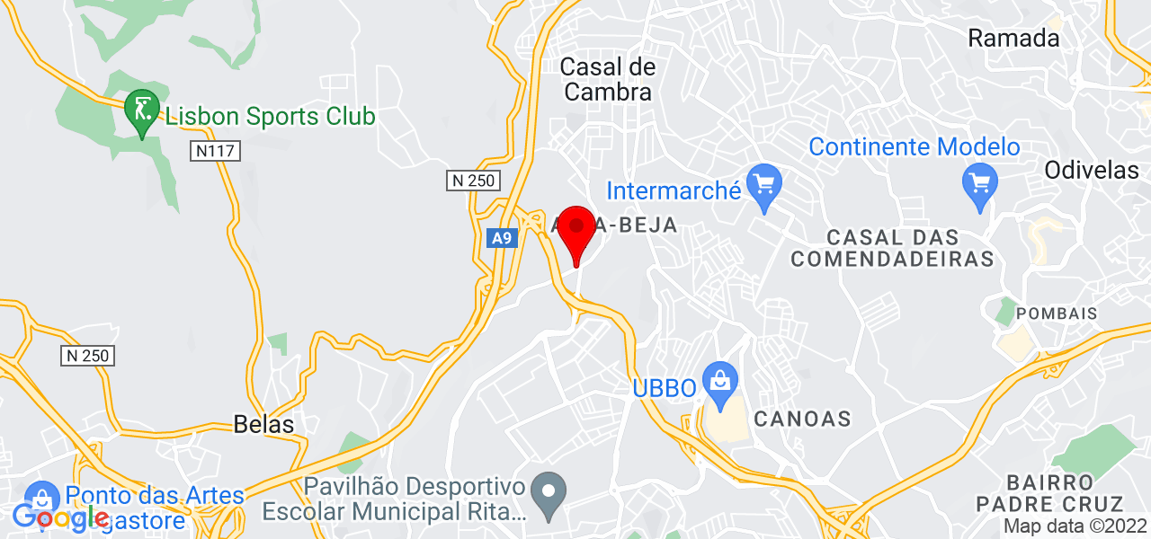 Tiago Silva - Lisboa - Amadora - Mapa
