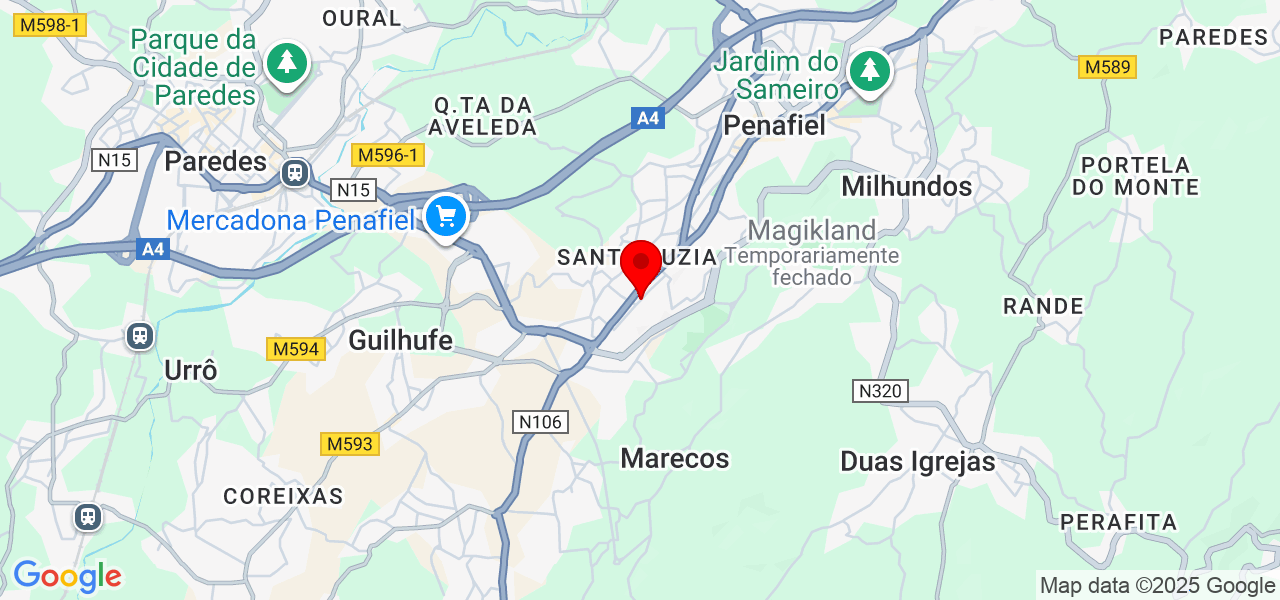 Henrique Alexandre Rodrigues de Sousa - Porto - Penafiel - Map