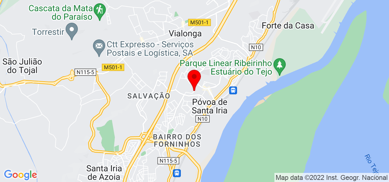 Ana Ferro - Lisboa - Vila Franca de Xira - Mapa