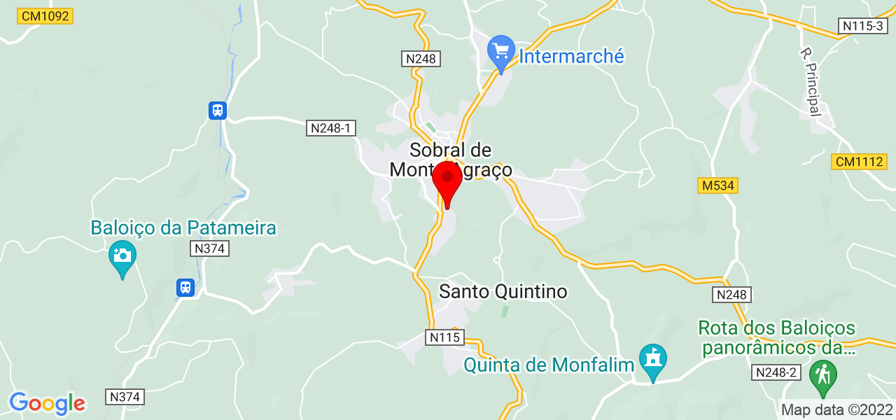 Pura Fita - Lisboa - Sobral de Monte Agraço - Mapa