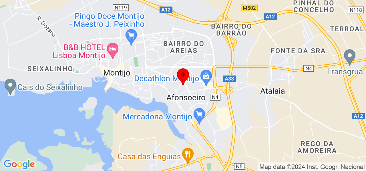 Jorge Martinho - Setúbal - Montijo - Mapa