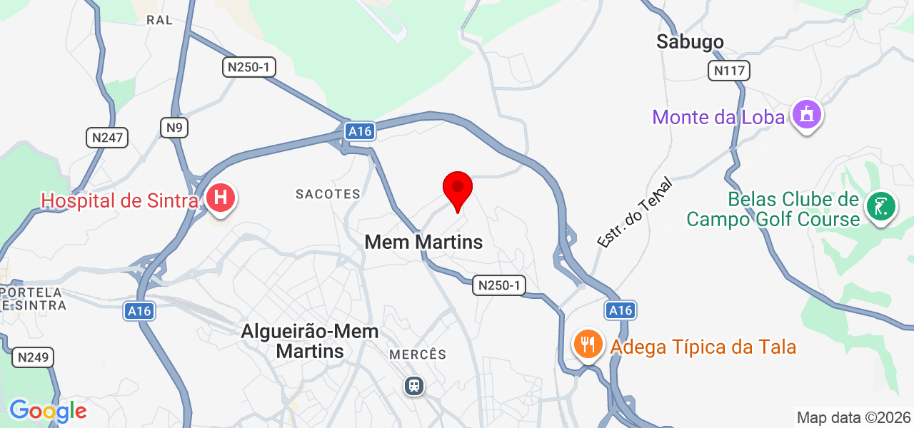 Stetic Azeitão - Lisboa - Sintra - Map