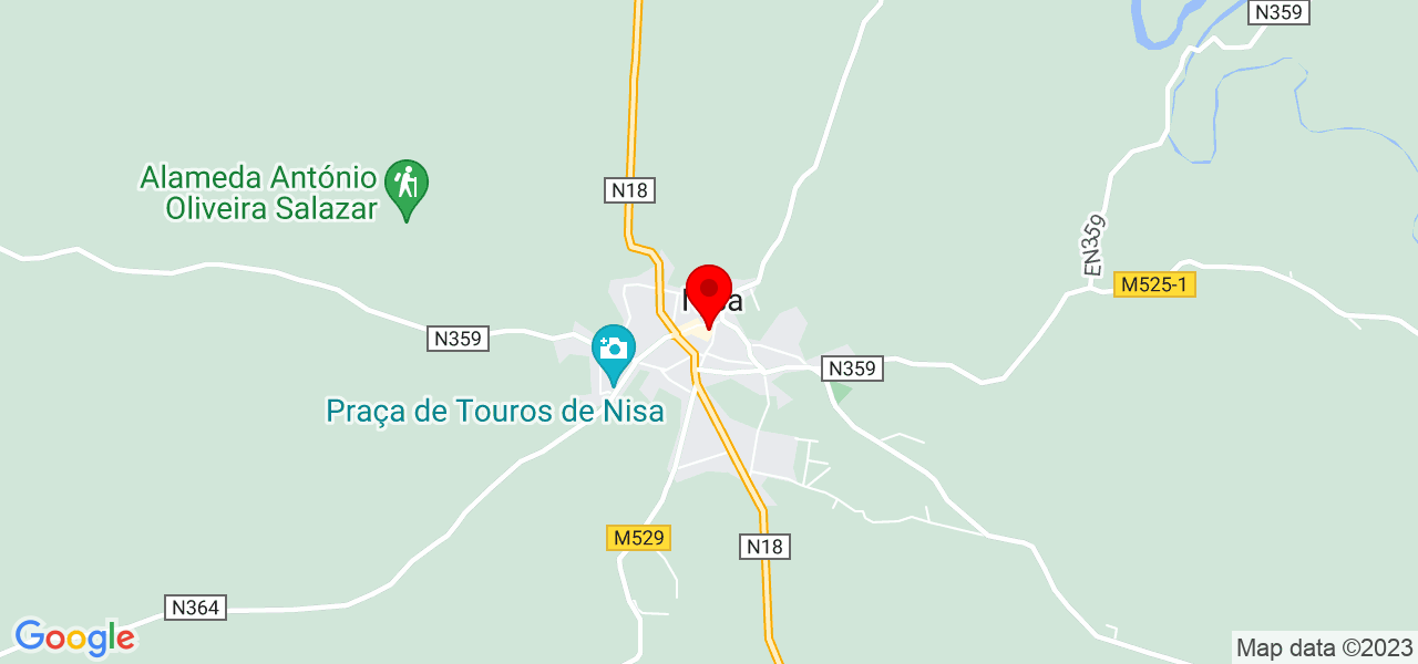 m2 Pinturas - Portalegre - Nisa - Mapa