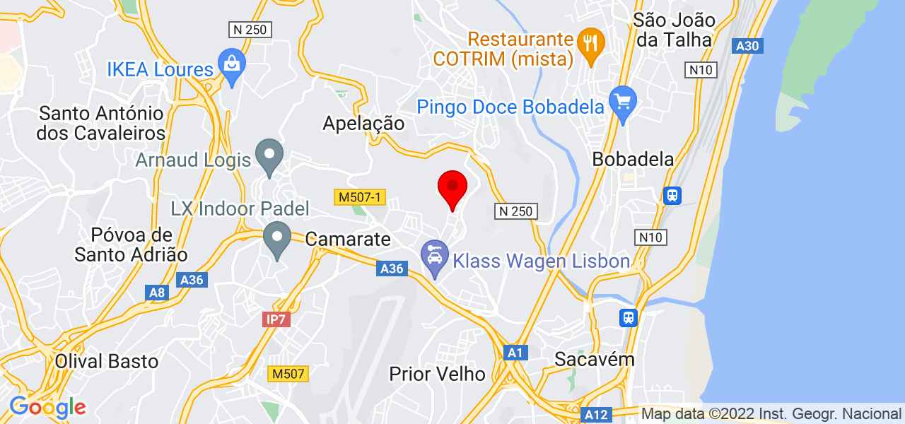 Roger Almeida Monteiro da Silva - Lisboa - Loures - Mapa