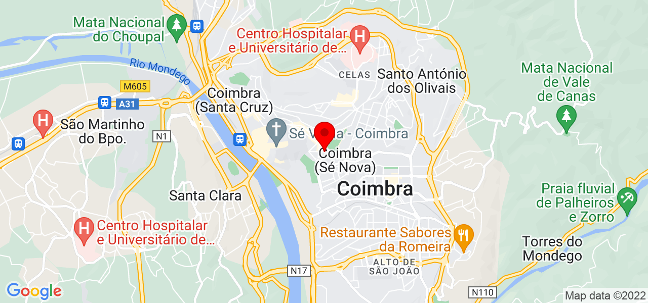 Aua injai - Coimbra - Coimbra - Mapa