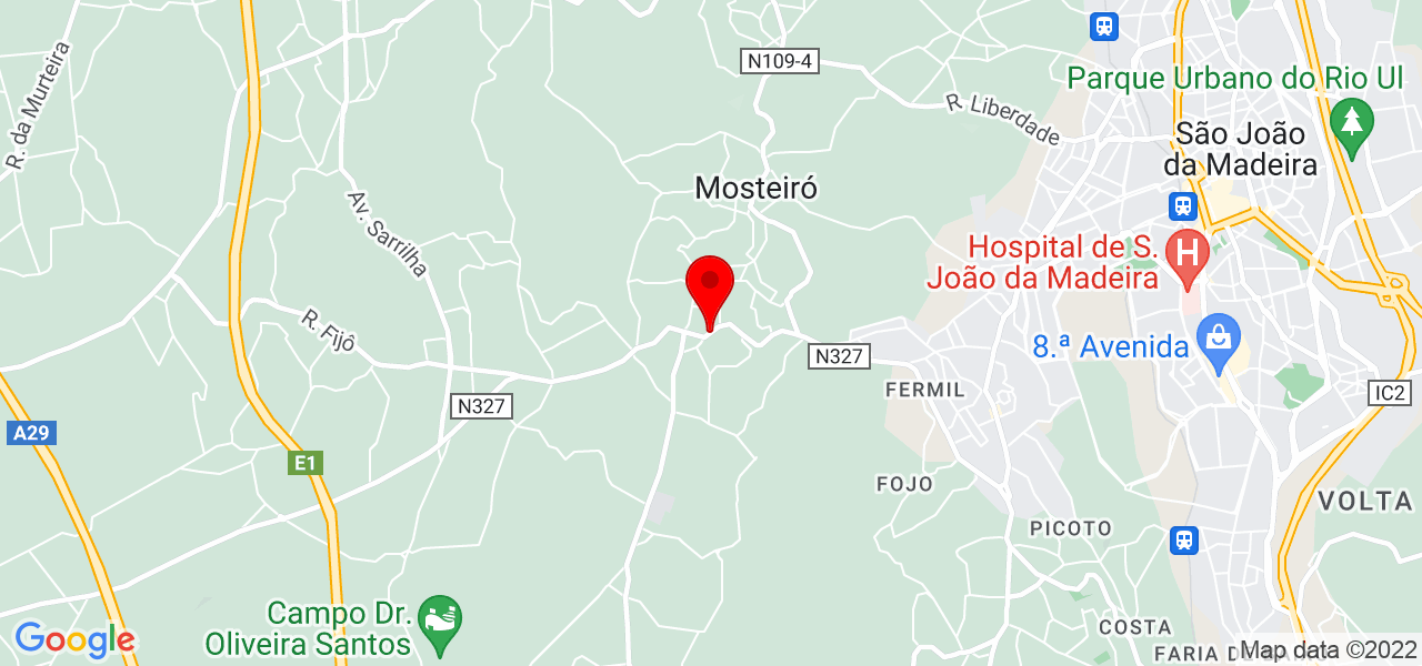 X.Pinto, lda - Aveiro - Santa Maria da Feira - Mapa