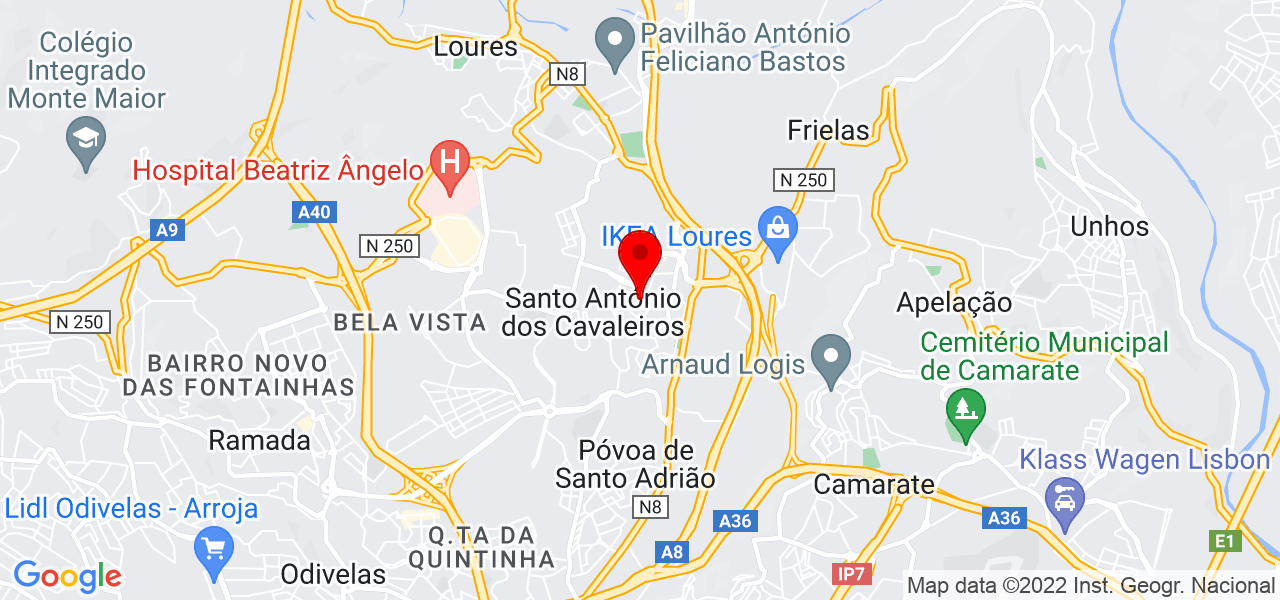 Jose neto - Lisboa - Loures - Mapa