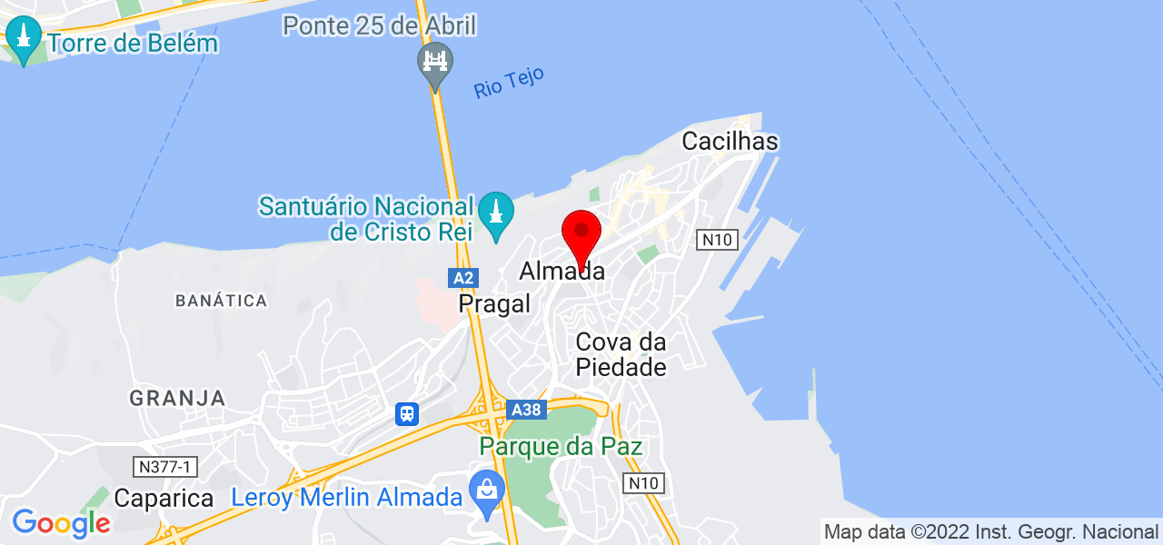 Emanuel Santos - Setúbal - Almada - Mapa
