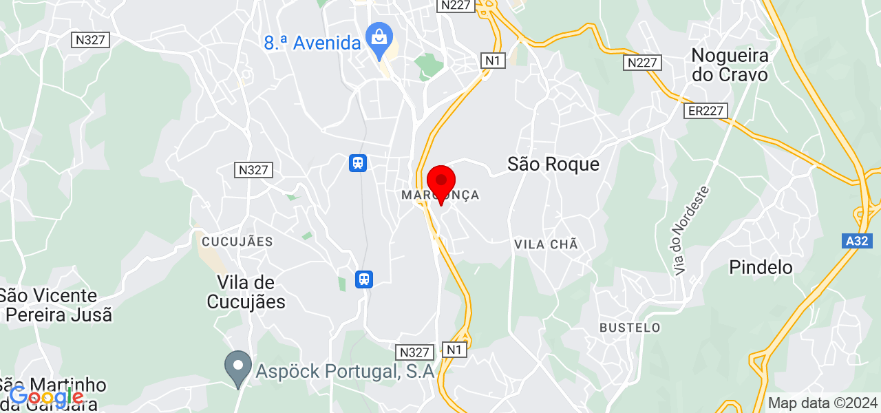 Rasilva - Aveiro - Oliveira de Azeméis - Map