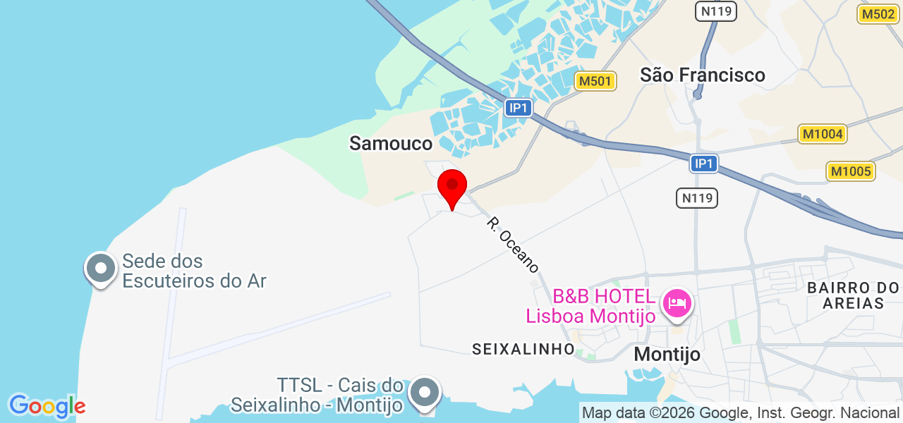Rui caetano - Setúbal - Alcochete - Mapa