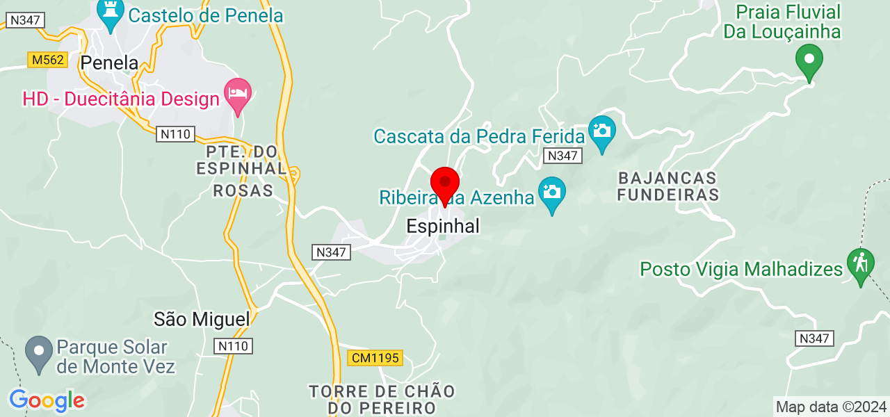 Ana Parreira - Coimbra - Penela - Mapa