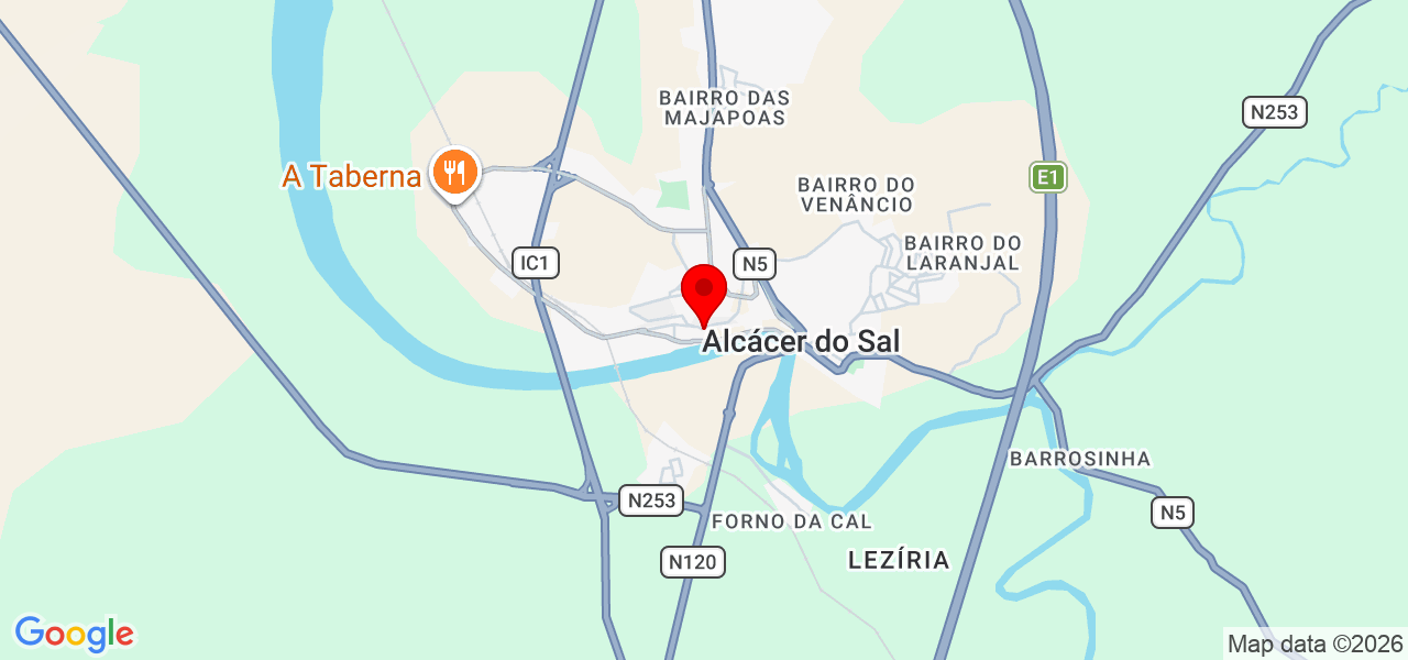Sergio Ribeiro - Setúbal - Alcácer do Sal - Mapa