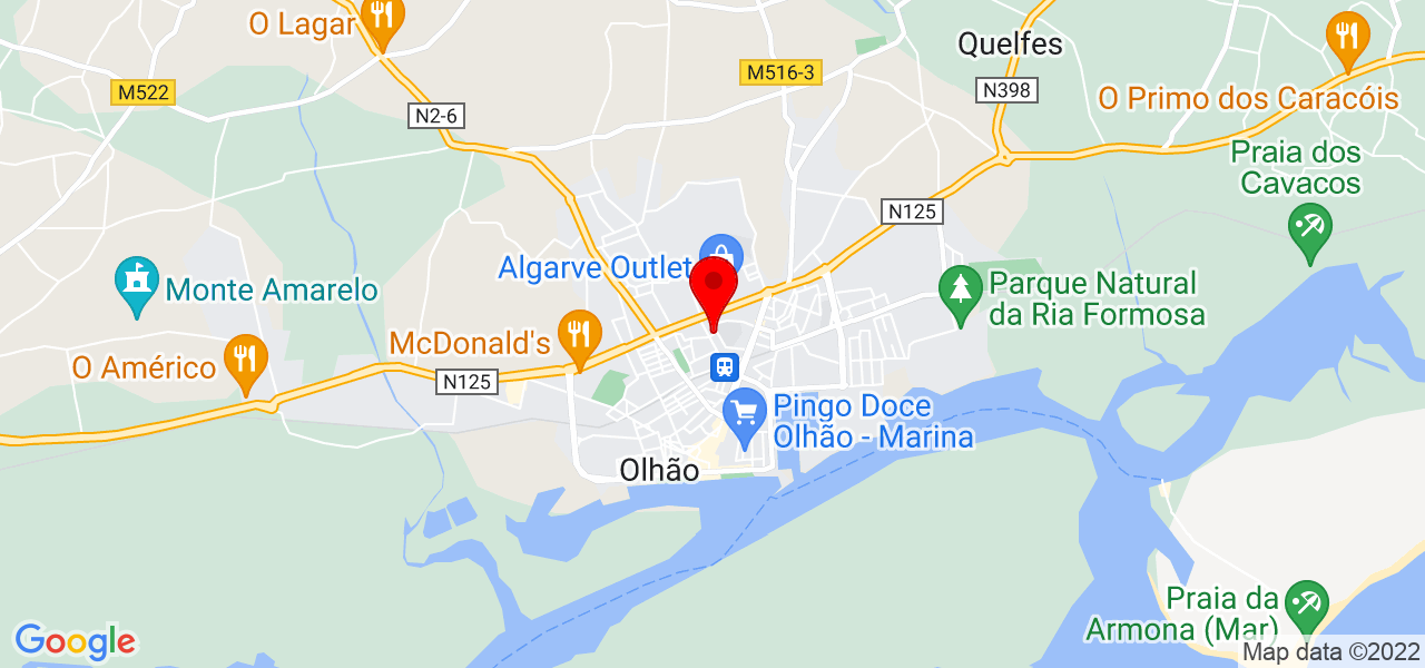 Ernani - Faro - Olhão - Mapa