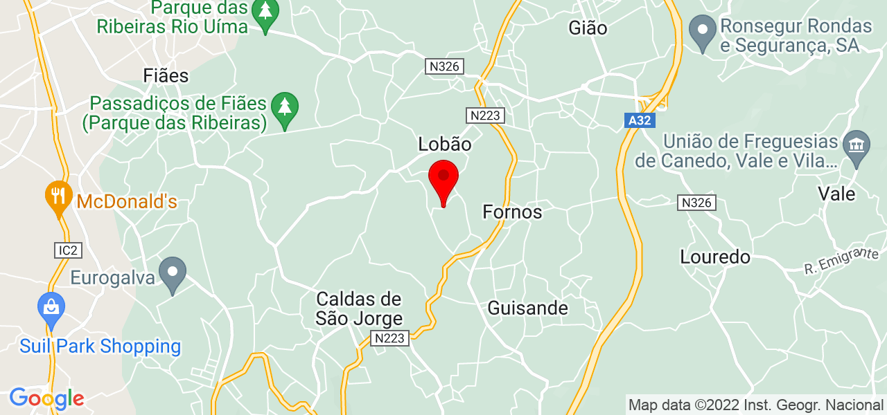 Ruben oliveira - Aveiro - Santa Maria da Feira - Mapa