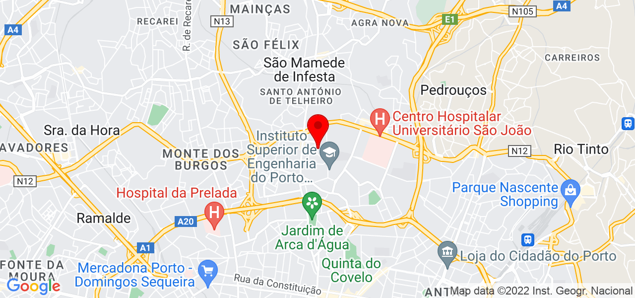 D&eacute;bora Vieira - Porto - Porto - Mapa