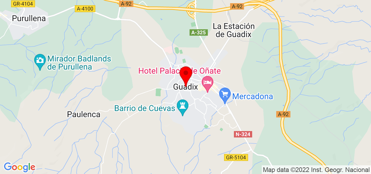 Kiya - Andalucía - Guadix - Mapa
