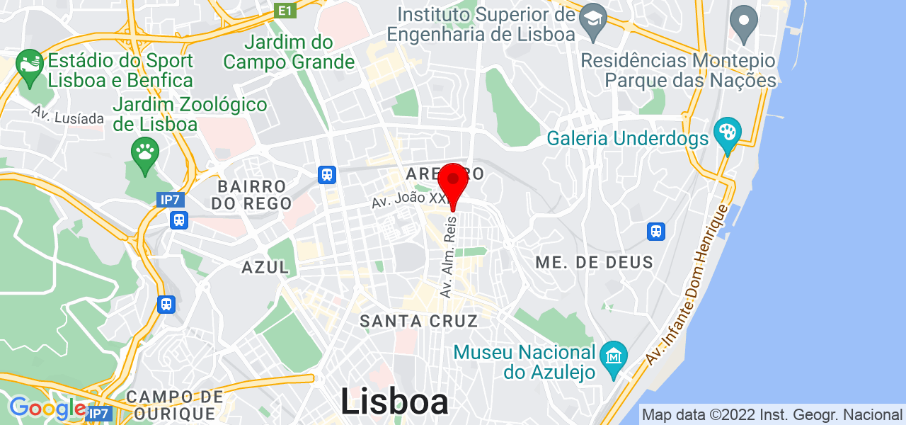 Gilberto Pereira Andrade - Lisboa - Lisboa - Mapa