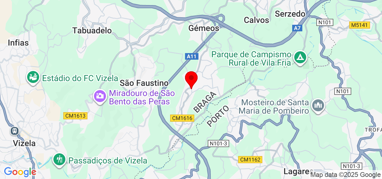 Inês Santos - Porto - Felgueiras - Map
