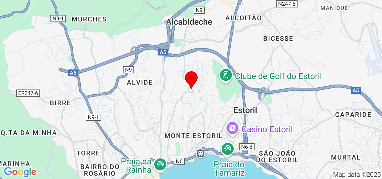Nadia Gul - Lisboa - Cascais - Mapa