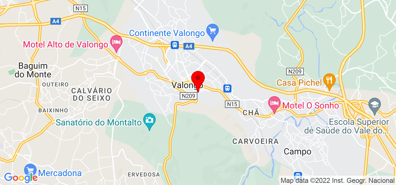 B&aacute;rbara Louren&ccedil;o - Porto - Valongo - Mapa
