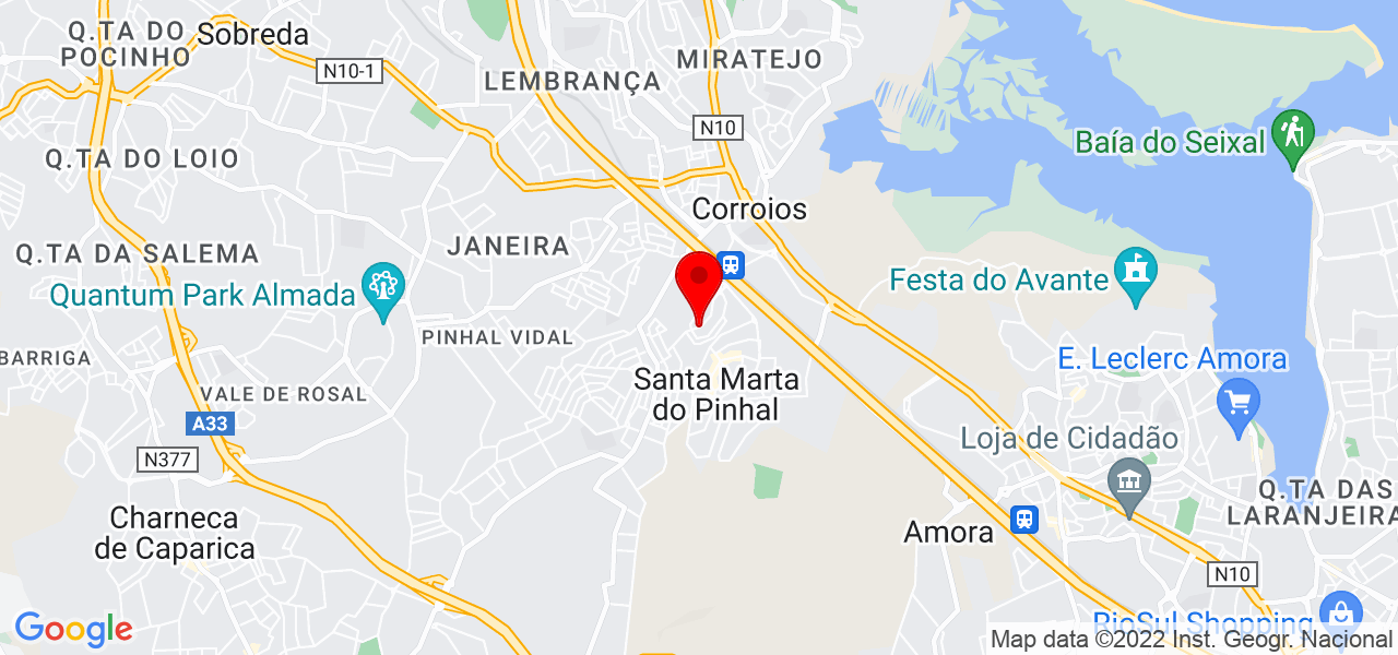 Fabio - Setúbal - Seixal - Mapa