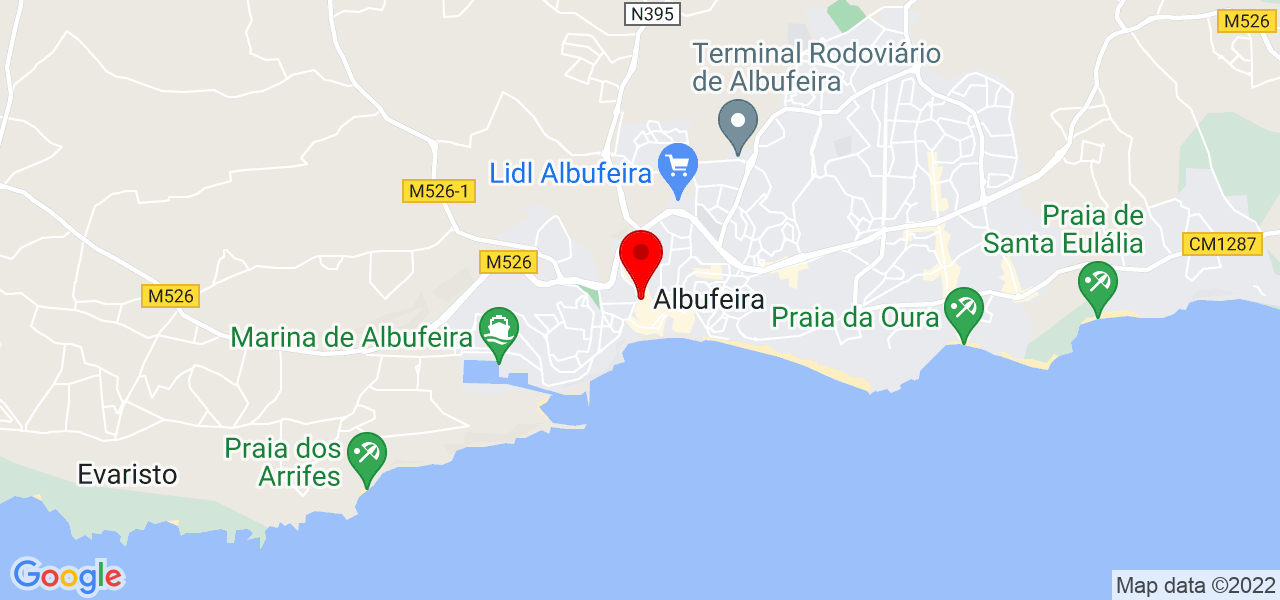 Comquistadivinha, Lda - Faro - Albufeira - Mapa