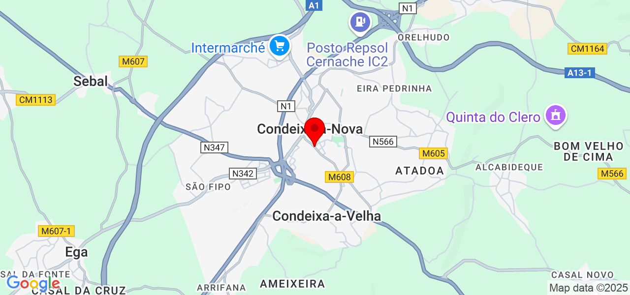 Julia - A Faxina Que Resolve - Coimbra - Condeixa-a-Nova - Map