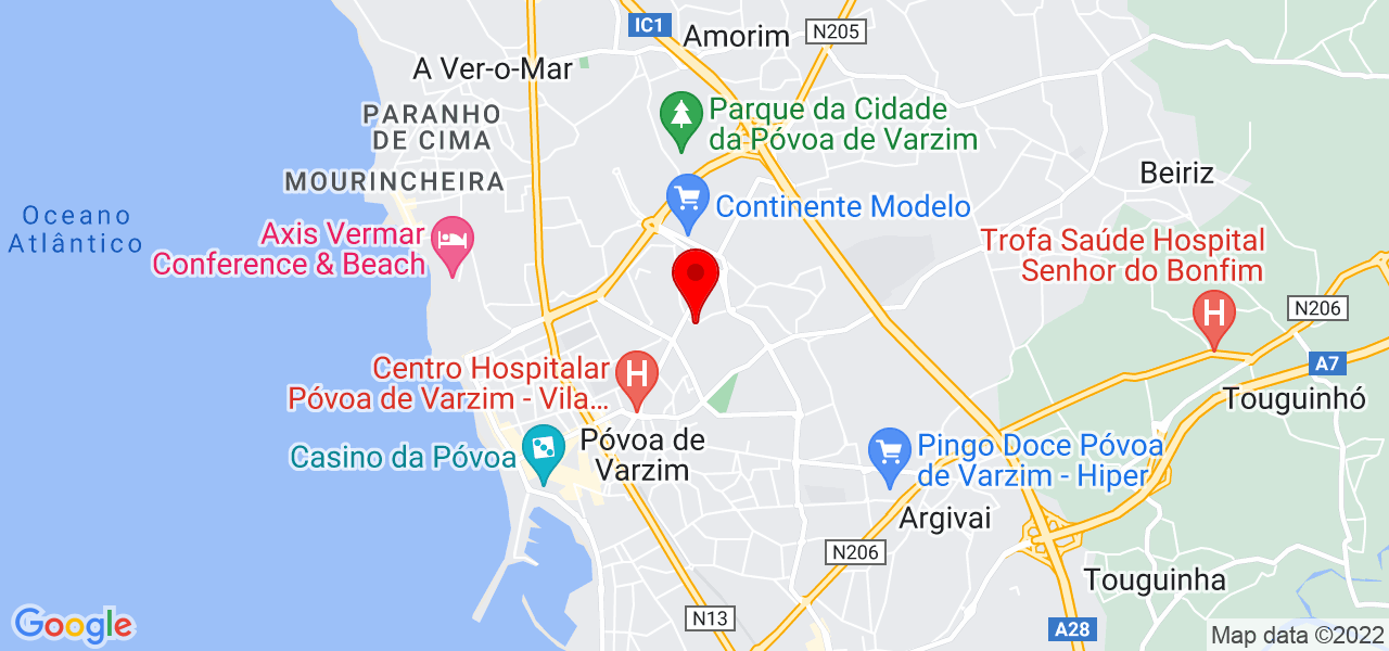 Ana Carvalho - Porto - Póvoa de Varzim - Mapa