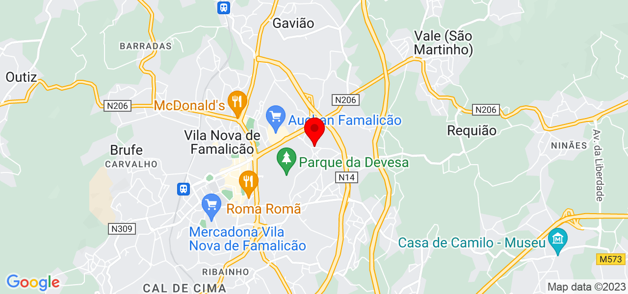 Laura Capera - Braga - Vila Nova de Famalicão - Mapa