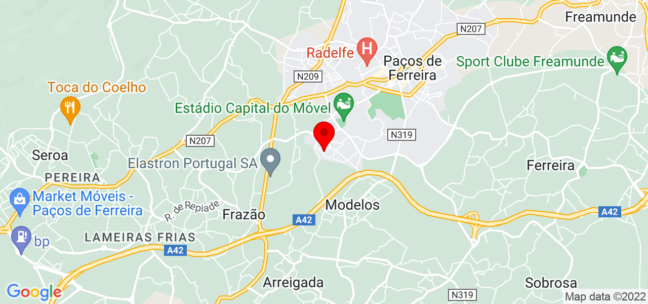 Rui Lopes - Porto - Paços de Ferreira - Mapa