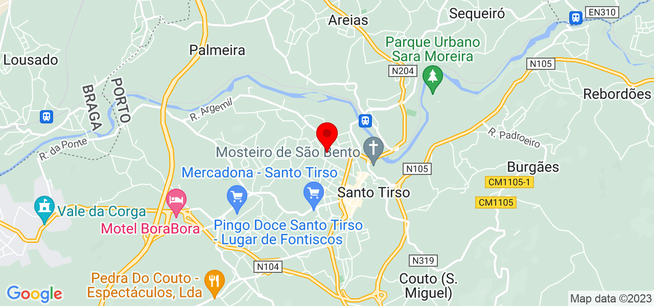 L&iacute;dia Campos - Porto - Santo Tirso - Mapa