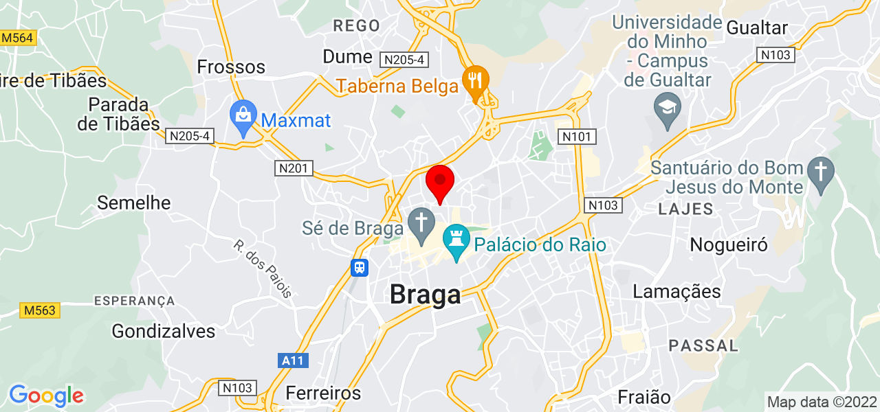 Andreia Santos - Braga - Braga - Mapa