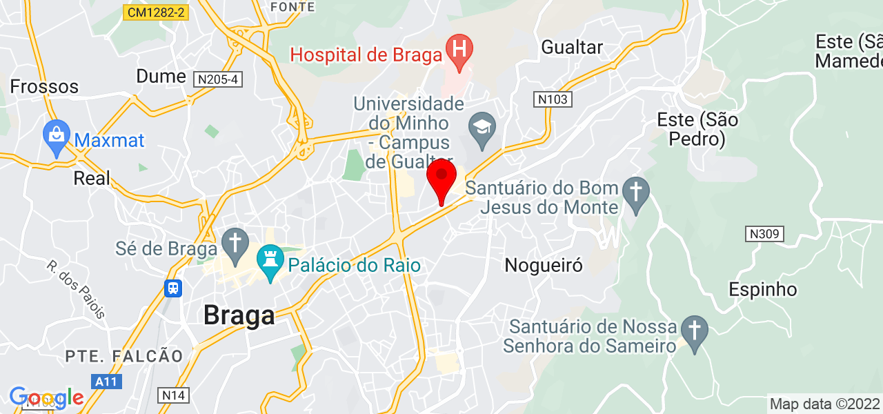 Gon&ccedil;alo Amorim - Braga - Braga - Mapa
