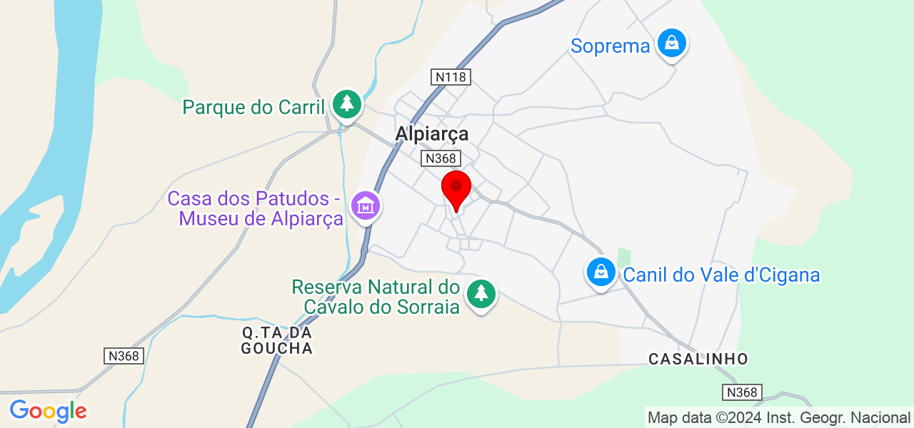 Dora ivete - Santarém - Alpiarça - Map