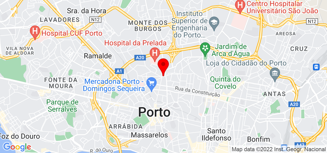 Sara Magalh&atilde;es - Porto - Porto - Mapa