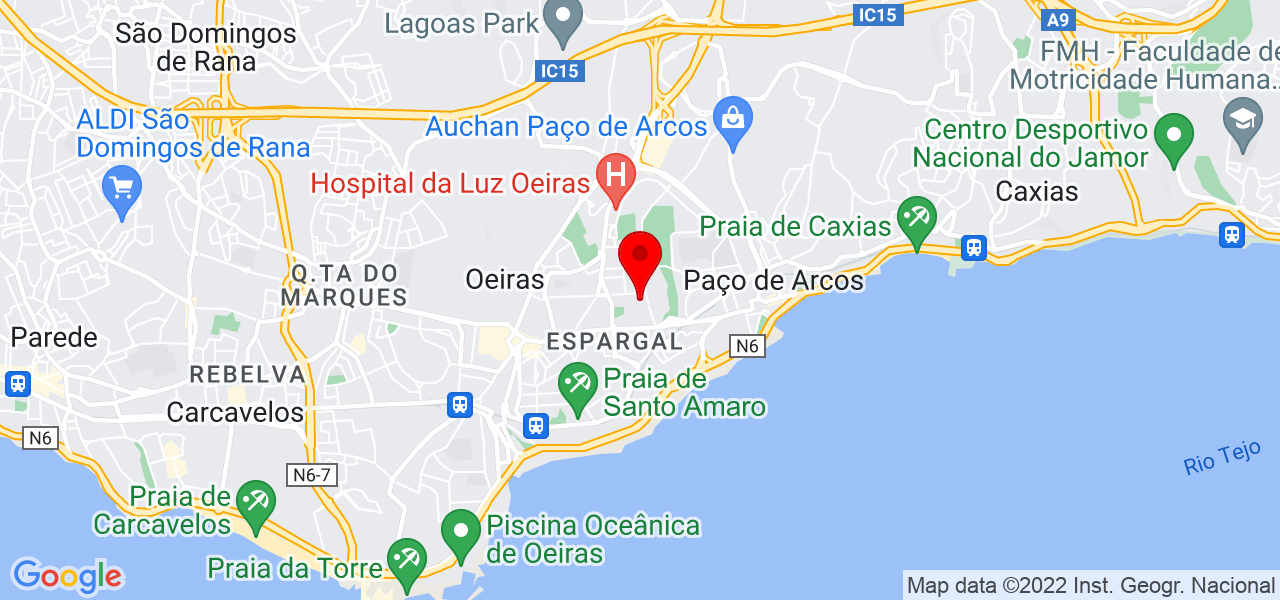 Maria Bel&eacute;n - Lisboa - Oeiras - Mapa