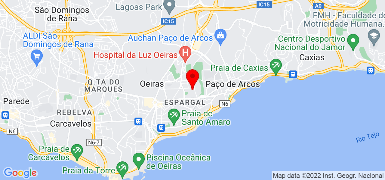 Francis Astrid Rivas Blandin - Lisboa - Oeiras - Map