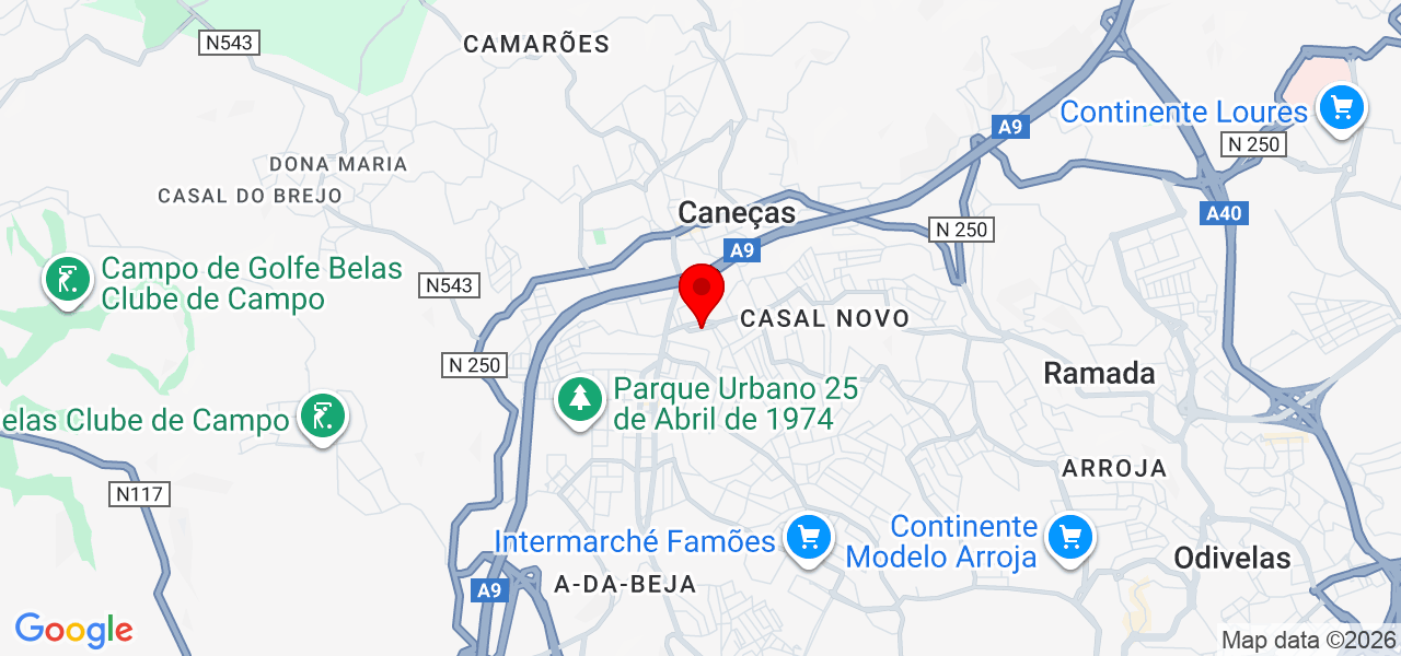 Gonçalo Pereira - Lisboa - Odivelas - Karte