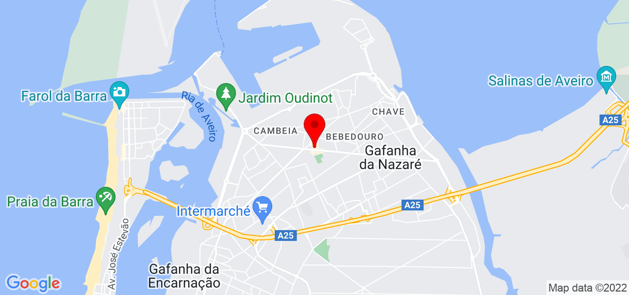 Sal&atilde;o de Beleza - Aveiro - Ílhavo - Mapa