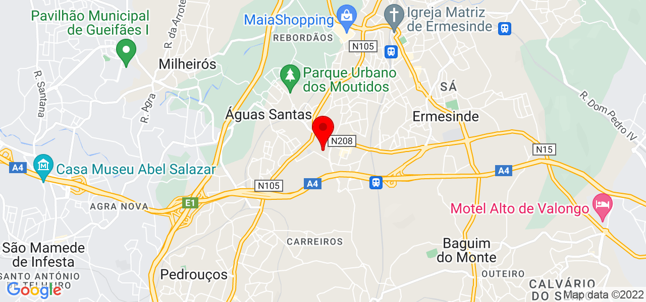 J&eacute;ssica Videira - Porto - Maia - Mapa