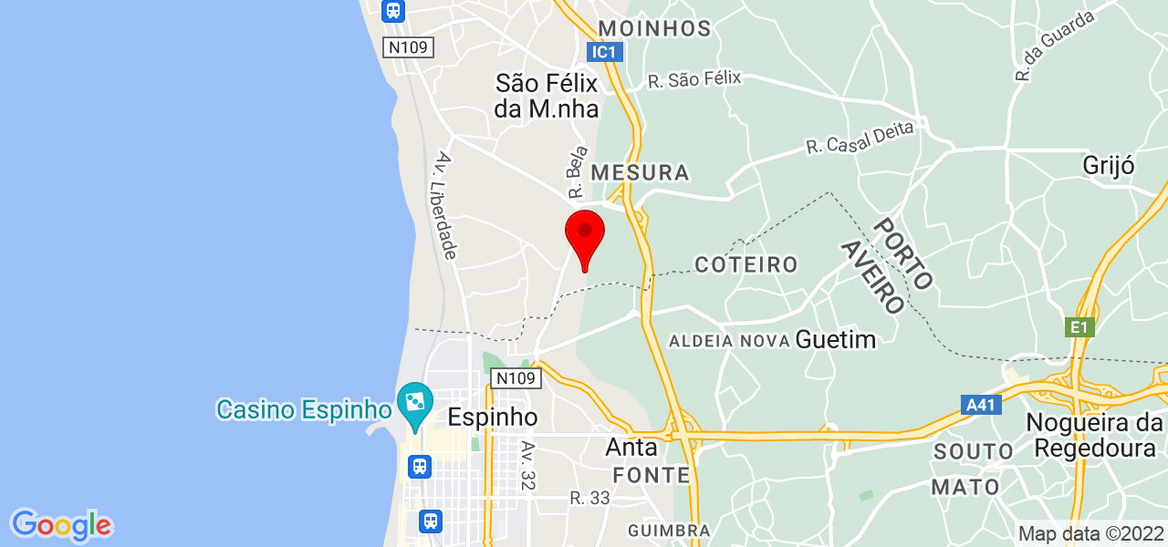 Ana Sofia Rocha Ferreira - Porto - Vila Nova de Gaia - Mapa