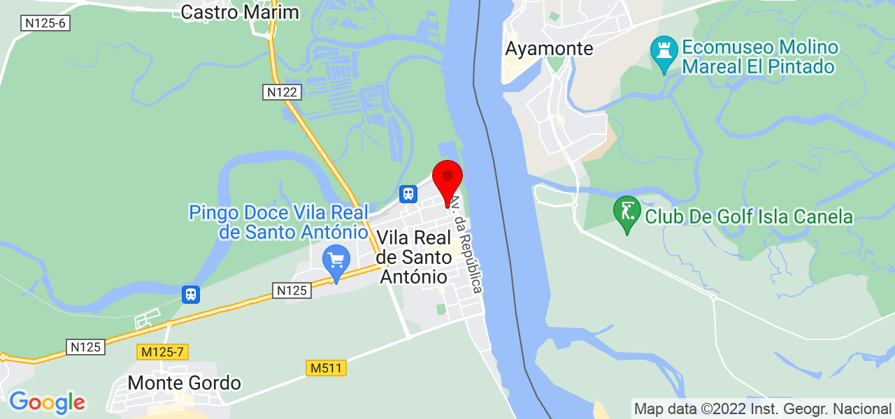 Miguel vilanova - Faro - Vila Real de Santo António - Mapa
